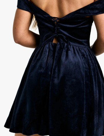 Rochie scurta Boohoo, bleumarin inchis