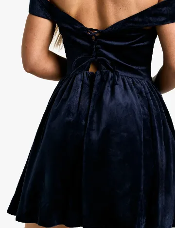 Rochie scurta Boohoo, bleumarin inchis Albastru