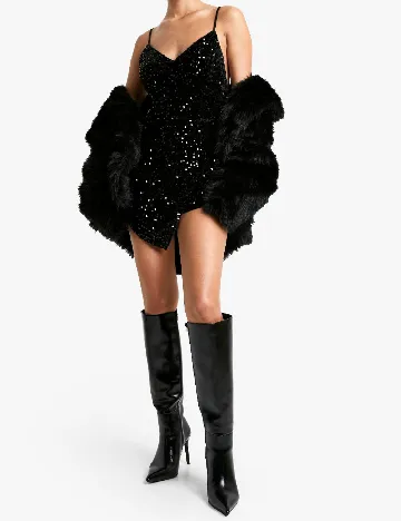 Rochie scurta Boohoo, negru