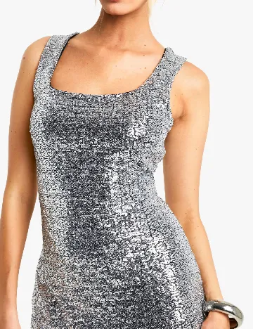 Rochie lunga Boohoo, gri