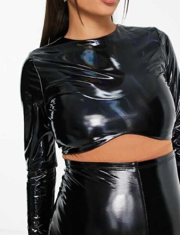 Top naked wardrobe Maternity, negru