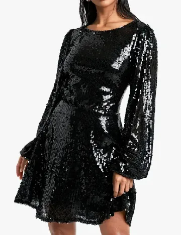 Rochie scurta Boohoo, negru