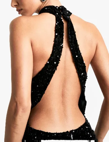 Rochie lunga Boohoo, negru