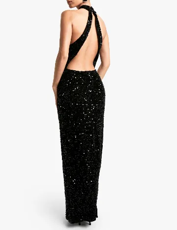 Rochie lunga Boohoo, negru