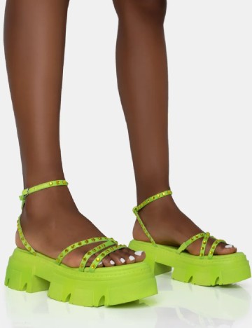 Sandale Public Desire, verde