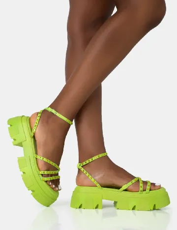 Sandale Public Desire, verde
