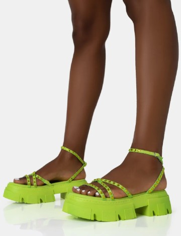Sandale Public Desire, verde