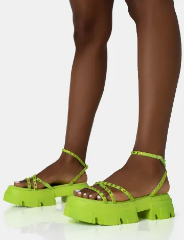 Sandale Public Desire, verde