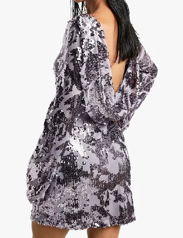 Rochie scurta Boohoo, mov Mov