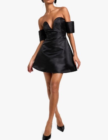 Rochie scurta Boohoo, negru