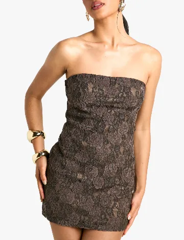 Rochie scurta Boohoo, maro