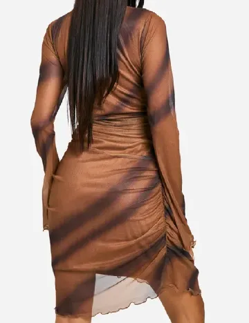 Rochie scurta Boohoo, maro