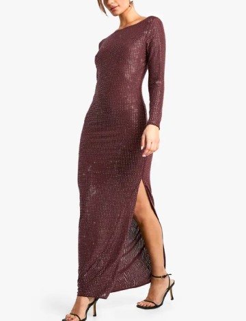 Rochie lunga Boohoo, visiniu