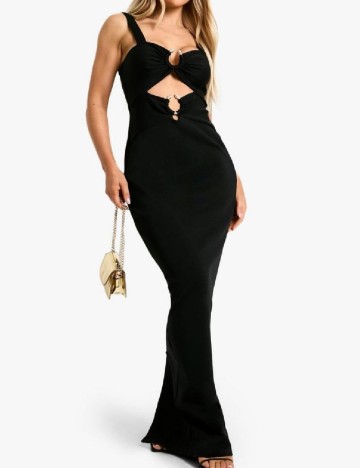 Rochie lunga Boohoo, negru