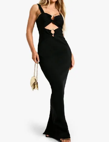 Rochie lunga Boohoo, negru