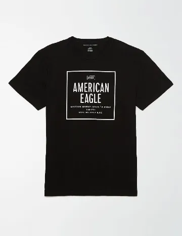 Tricou American Eagle, negru Negru
