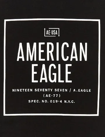 Tricou American Eagle, negru Negru
