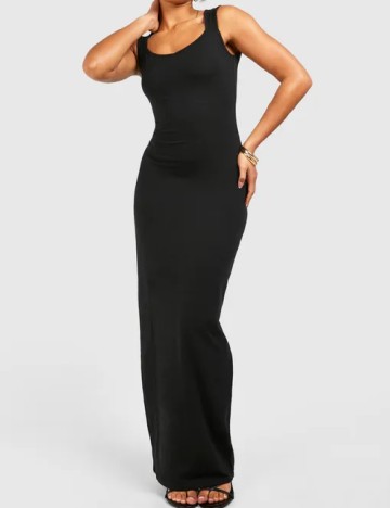 Rochie lunga Boohoo, negru