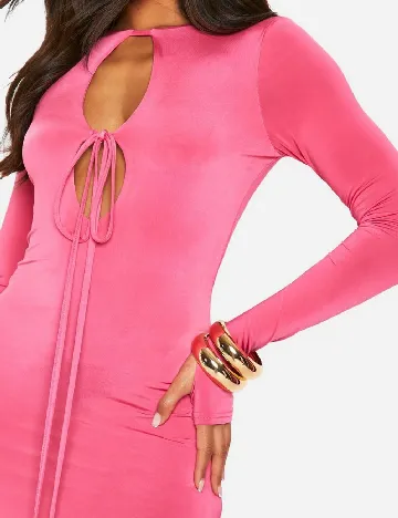Rochie lunga Boohoo, roz