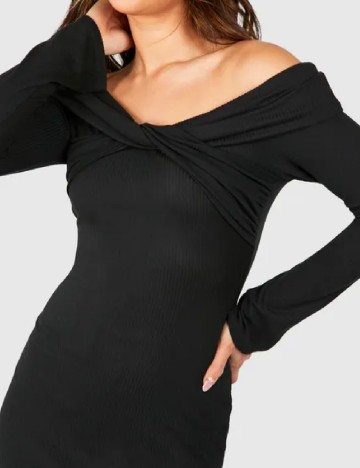 Rochie medie Boohoo, negru
