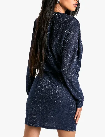 Rochie scurta Boohoo, bleumarin inchis