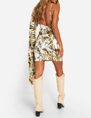 Rochie scurta Boohoo, animal print