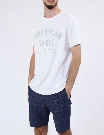 Tricou American Eagle, alb Alb