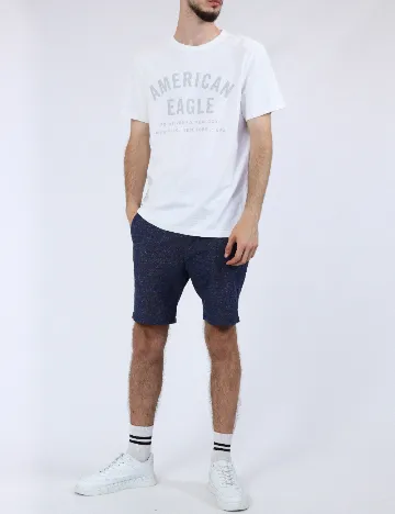 Tricou American Eagle, alb Alb