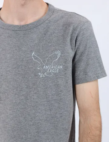 Tricou American Eagle, gri Gri