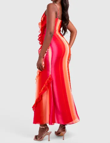 Rochie lunga Boohoo, mix culori Mix culori