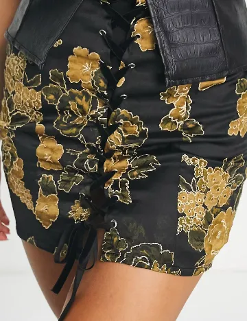 Fusta Reclaimed Vintage, negru Negru