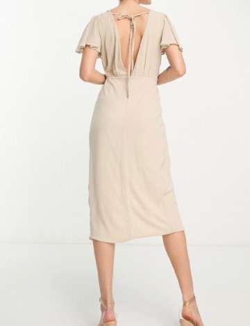 Rochie medie TFNC London, crem