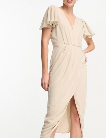 Rochie medie TFNC London, crem