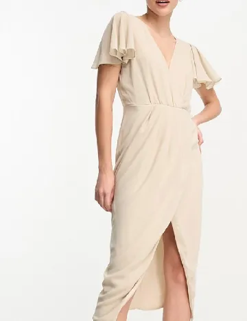 Rochie medie TFNC London, crem