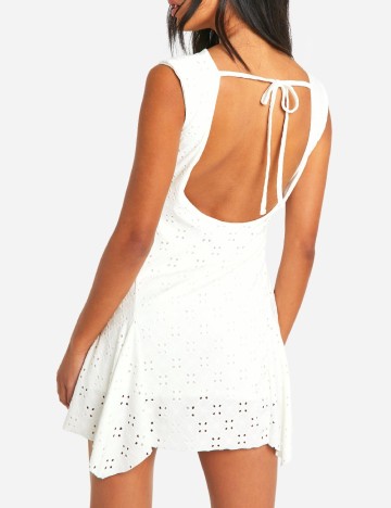 Rochie scurta Boohoo, alb