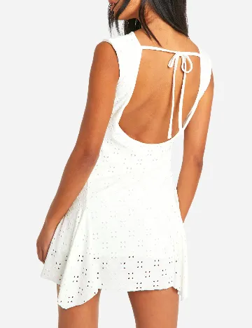 Rochie scurta Boohoo, alb Alb