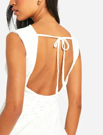 Rochie scurta Boohoo, alb Alb