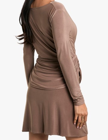 Rochie scurta Boohoo, maro