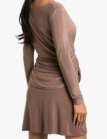 Rochie scurta Boohoo, maro