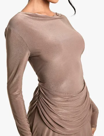 Rochie scurta Boohoo, maro