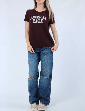 Tricou American Eagle, pruna