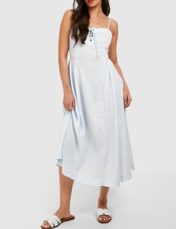 Rochie medie Boohoo, bleu