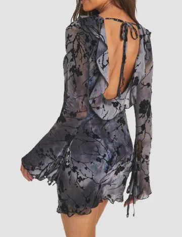 Rochie scurta Boohoo, gri