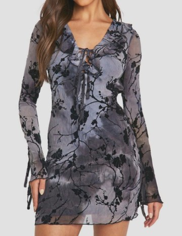 Rochie scurta Boohoo, gri