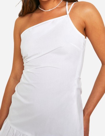 Rochie scurta Boohoo, alb