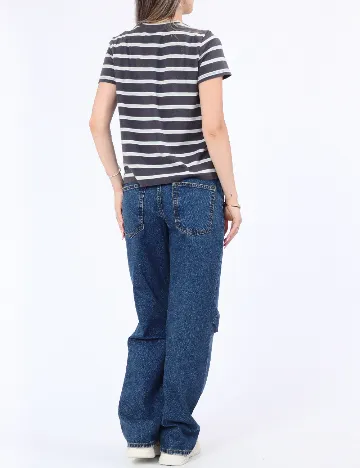 Tricou American Eagle, gri/verde