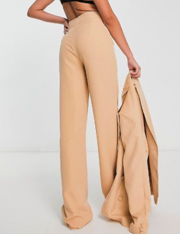 Pantaloni Unique21, maro deschis