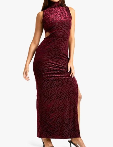 Rochie lunga Boohoo, visiniu