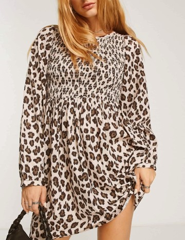 Rochie scurta Bolongaro Trevor, animal print