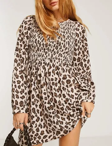 Rochie scurta Bolongaro Trevor, animal print Animal print